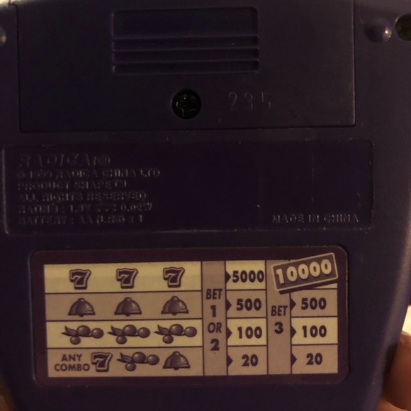 Radica Pocket Slot 1997 Hand Held Electronic Slots 777- Tested - Picture 7 of 7